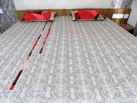 Doppelganger Homes Diamond & Creepers Designer Double Bed Sheet