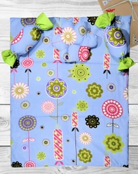 Doppelganger Homes Blue Blossom Infant Bedding Set (5 Pcs)