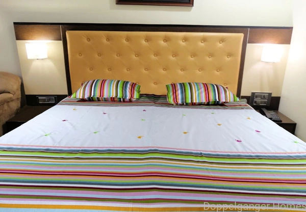 Doppelganger Homes Embroidered Butterfly Double Bed Sheet