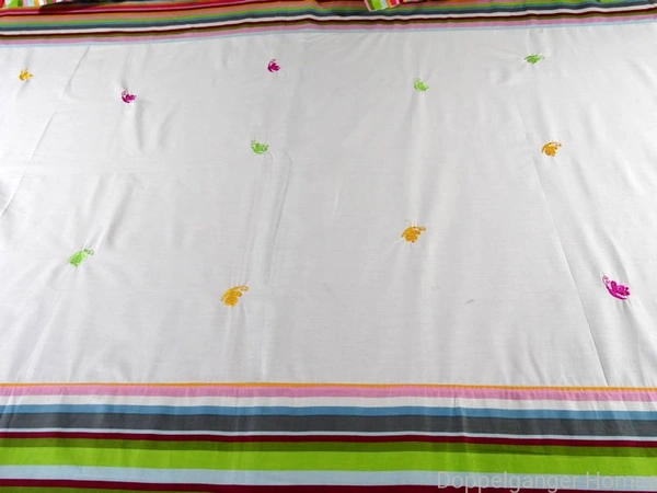 Doppelganger Homes Embroidered Butterfly Double Bed Sheet