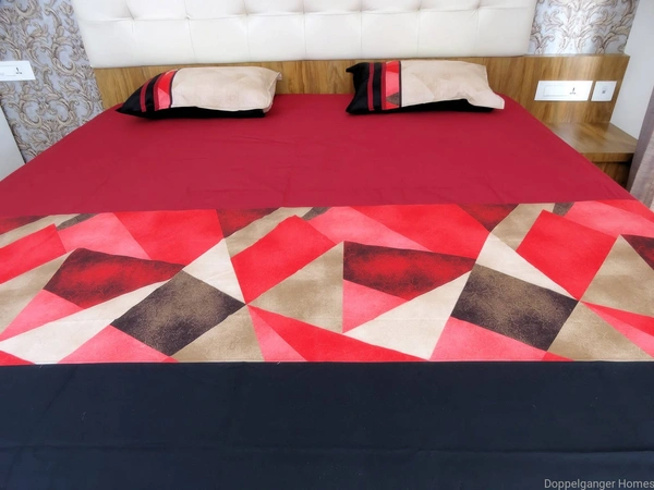 Doppelganger Homes Diamonds Designer Double Bed Sheet