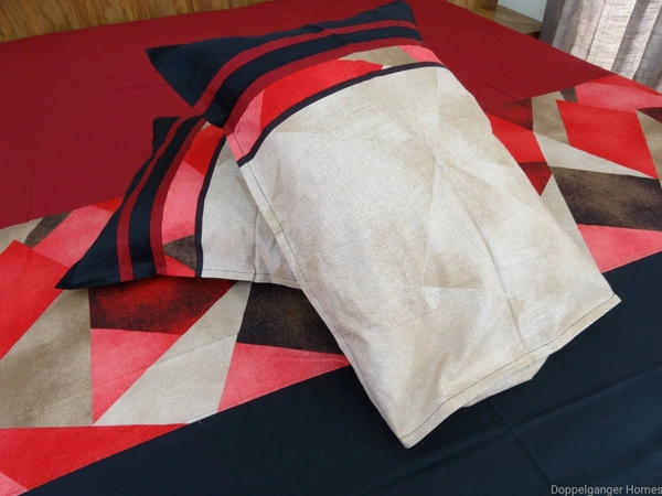 Doppelganger Homes Diamonds Designer Double Bed Sheet