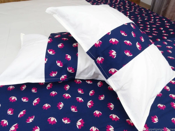 Doppelganger Homes Floral edge Designer Double Bed Sheet