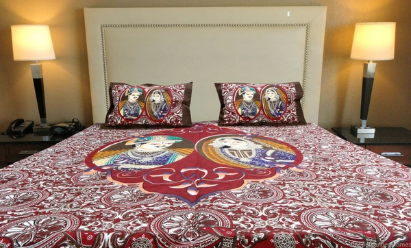 Doppelganger Homes Nawab Double Bedsheet