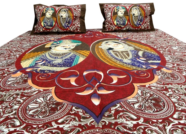 Doppelganger Homes Nawab Double Bedsheet