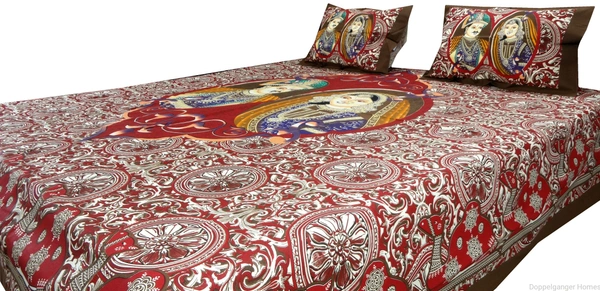 Doppelganger Homes Nawab Double Bedsheet