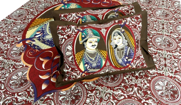 Doppelganger Homes Nawab Double Bedsheet