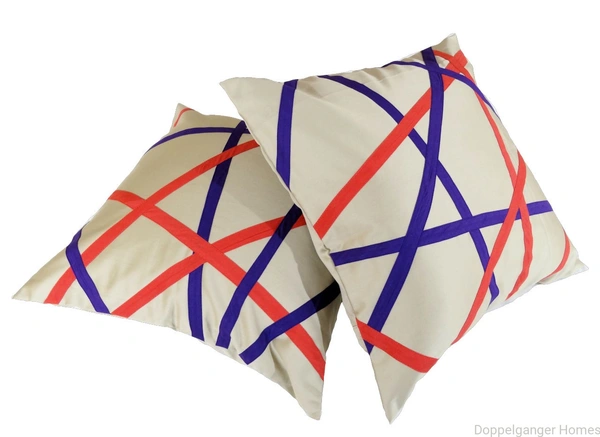 Doppelganger Homes Colorful Web Cushion Cover Set
