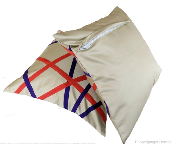 Doppelganger Homes Colorful Web Cushion Cover Set