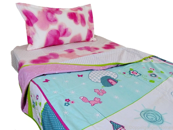 Doppelganger Homes Heart of Pink Bed in a Bag