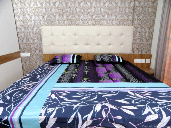 Flower & Leaves Designer Double Bed Sheet
