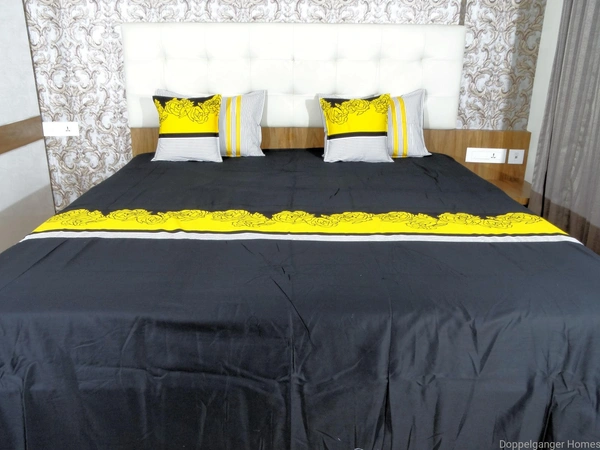 Doppelganger Homes "Valley of Yellow Roses" Double Bed sheet