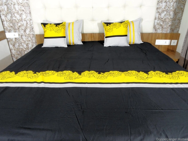 Doppelganger Homes "Valley of Yellow Roses" Double Bed sheet