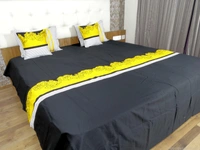 Doppelganger Homes "Valley of Yellow Roses" Double Bed sheet