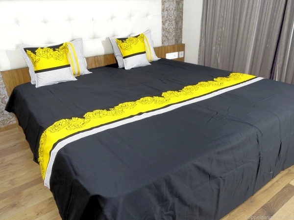 Doppelganger Homes "Valley of Yellow Roses" Double Bed sheet