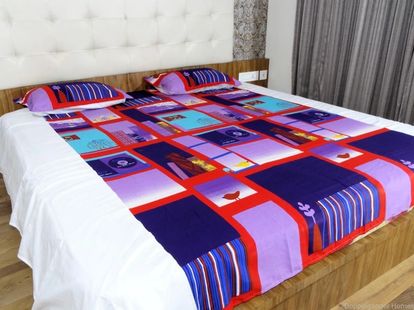 Doppelganger Homes "Bird on Window Ledge" Double Bed sheet