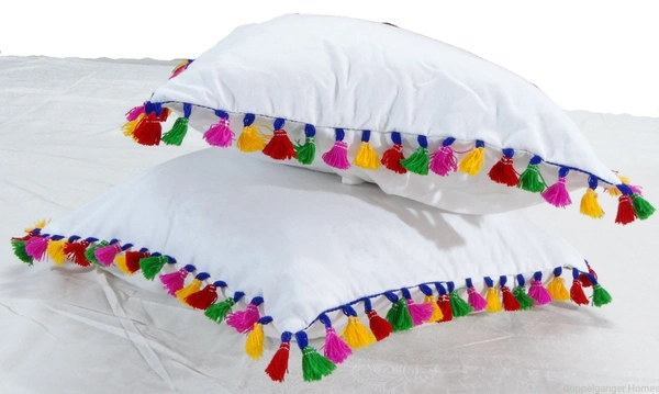 Doppelganger Homes Thread pom-pom Cushion Cover Set (5pcs)