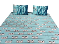 Doppelganger Homes Paper Boat Double Bed sheet