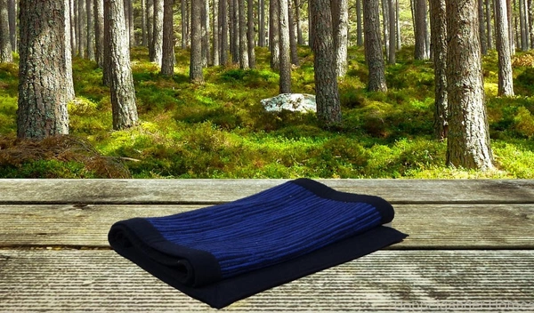 Doppelganger Homes Handloom Cotton Blue Striped floor Runner
