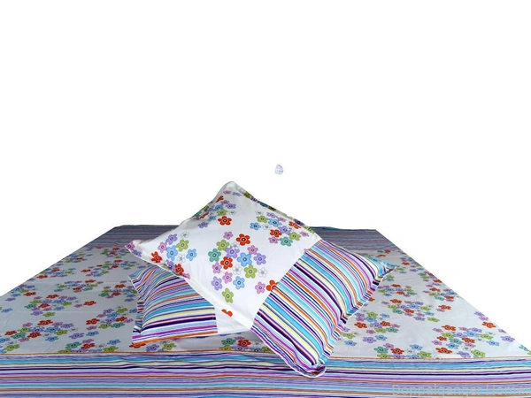 Doppelganger Homes Flower Basket Double Bed Sheet