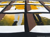 Doppelganger Homes Attic Window - Walking Couple Bed Cover