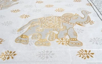 Doppelganger Homes Big Elephant Ethnic Double Bed sheet