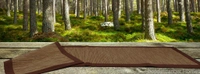 Doppelganger Homes Handloom Cotton Brown Striped floor Runner