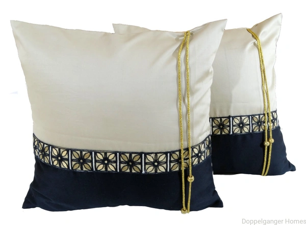Doppelganger Homes Beads and Threads Cushion Cover Set