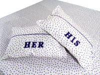 Doppelganger Homes “HIS-HER” Double Bed sheet
