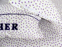Doppelganger Homes “HIS-HER” Double Bed sheet