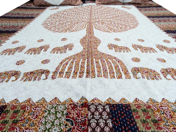 Doppelganger Homes "Tree of Life" Printed Double Bed Sheet
