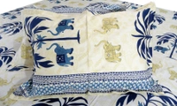 Doppelganger Homes “Pair of Elephants” Ethnic Bed Sheet