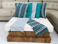 Doppelganger Homes 6 Pcs Designer Cushion cover and Runner Set