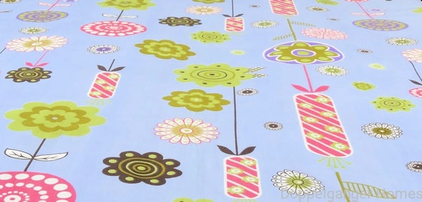 Doppelganger Homes Blue Blossom Single Bedsheet