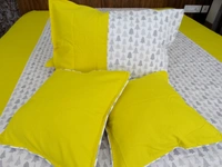 Doppelganger Homes Yellow Christmas tree Double Bed Sheet