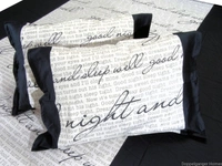 Doppelganger Homes Good Night Sleep Black Double Bed sheet