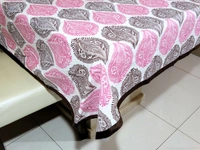 Doppelganger Homes Cotton 6 Seater Dining Table Cover-15
