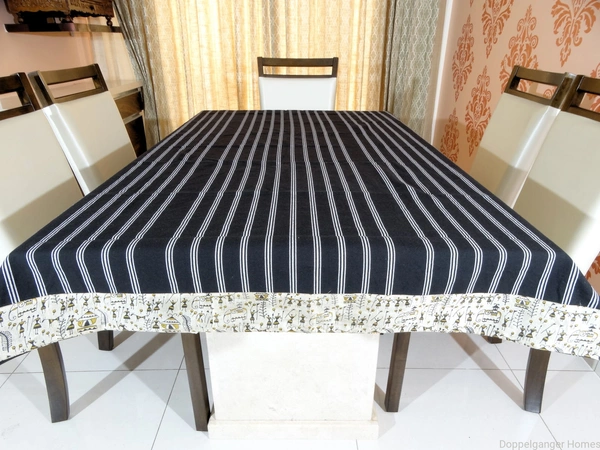 Doppelganger Homes Warli Cotton Dining Table Cover