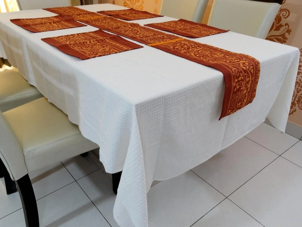 Doppelganger Homes Table runner and Placemats set (7PCS)-27