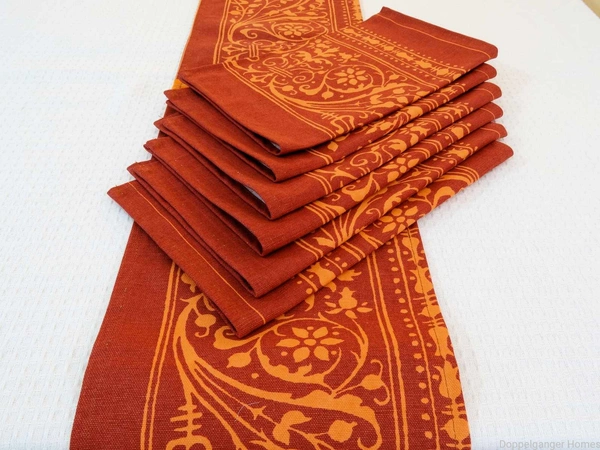Doppelganger Homes Table runner and Placemats set (7PCS)-27