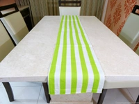 Doppelganger Homes Green Floral Cotton Table Runner