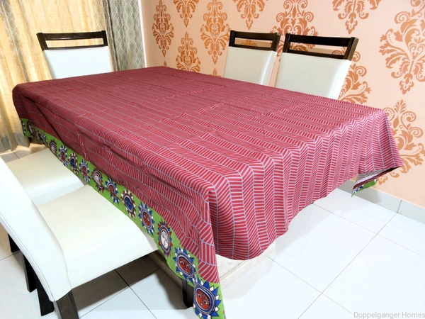 Doppelganger Homes Kalamkari Cotton Dining Table Cover