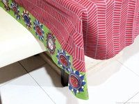 Doppelganger Homes Kalamkari Cotton Dining Table Cover