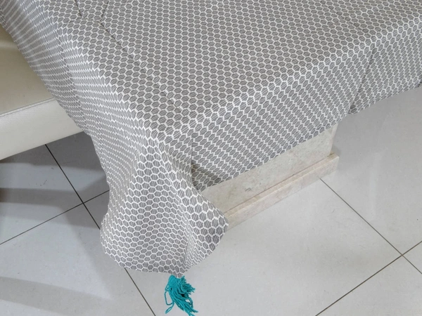 Doppelganger Homes 6 Seater Designer Cotton Dining Table Cover-10