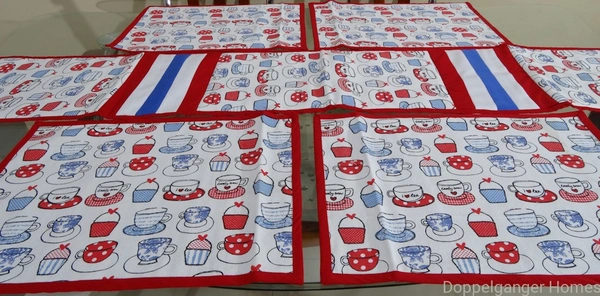 Doppelganger Homes Cup Saucer Table runner (7PCS)
