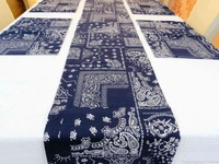 Doppelganger Homes Cotton Dining Table Cover, Runner & Placemat set (8PCS)-38