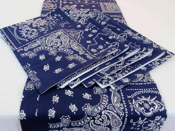 Doppelganger Homes Cotton Dining Table Cover, Runner & Placemat set (8PCS)-38