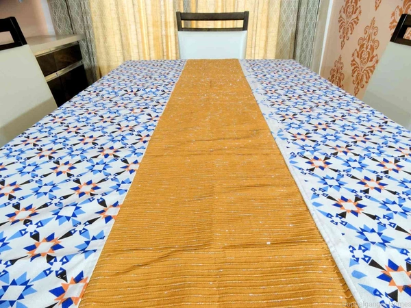 Doppelganger Homes Designer Table Cover 6 Seater Cotton-20