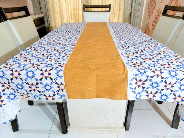 Doppelganger Homes Designer Table Cover 6 Seater Cotton-20