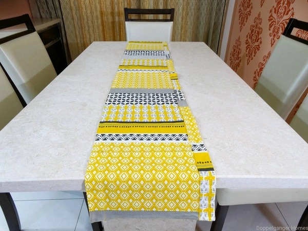Doppelganger Homes "Falling leaf" Cotton Table Runner-18